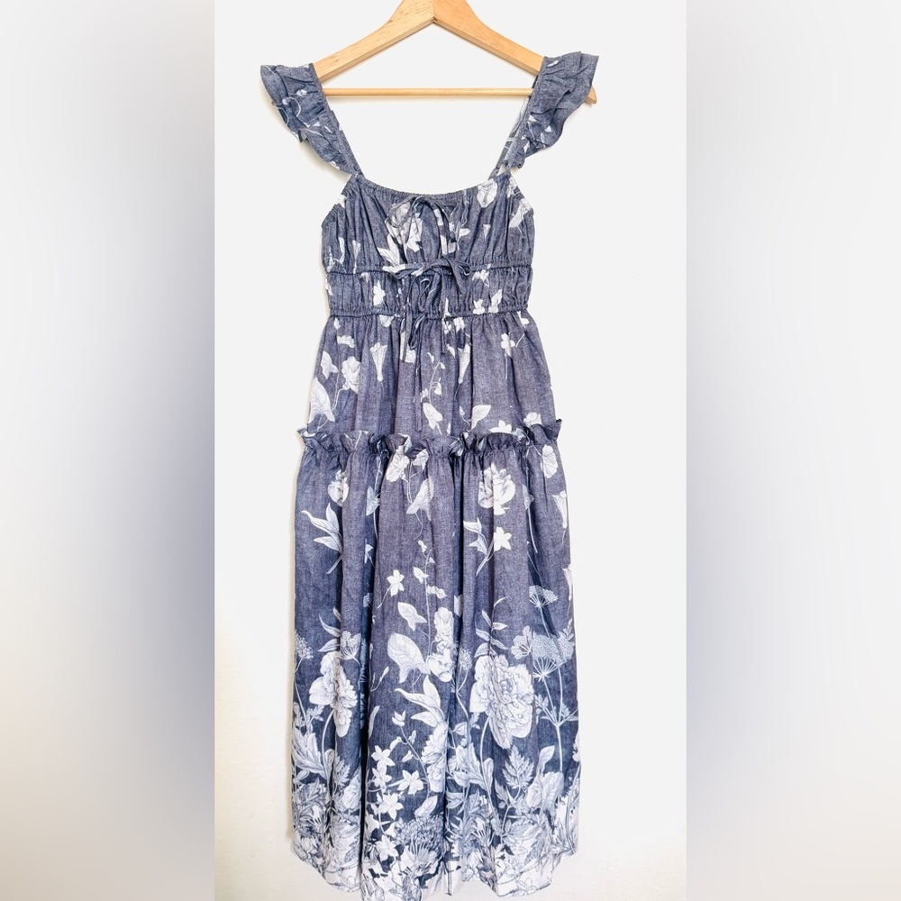 NWT En Saison Sydney Floral Tiered Midi Sundress - Picture 3 of 8